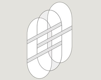 Boho Suncatcher Glasmalerei-Muster (PDF Download)