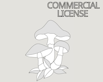 Stained Glass Mushroom Pattern: Beginner DIY Suncatcher (Digital Download)