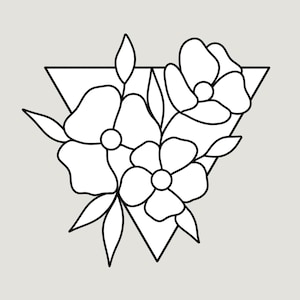Stained Glass Flower Pattern: Beginner Boho Window Decor (PDF Digital Download)