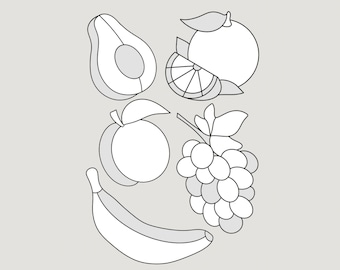 Anfänger Stained Glass Fruit Pattern: DIY Suncatcher Stakes (PDF Pattern)