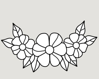 Glass patterns Flower Boho stained glass pattern Instant download Pattern flowers Stain glass pattern pdf
