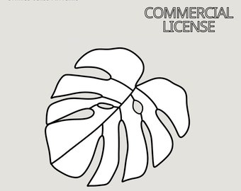 Monstera Stained Glass Pattern: Beginner DIY (PDF Digital Download)