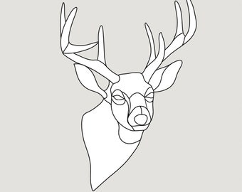 Deer Stained Glass Pattern: Intermediate DIY Animals (PDF Download)