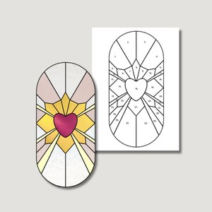 Heart Suncatcher Stained Glass Pattern: DIY Beginner Project (Digital Download)