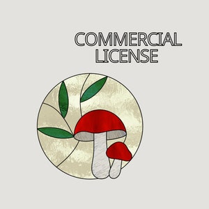 Mushroom Stained Glass Pattern: Beginner DIY Suncatcher (Digital Download)