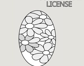 Boho Flower Stained Glass Pattern: Beginner Suncatcher (PDF Pattern)