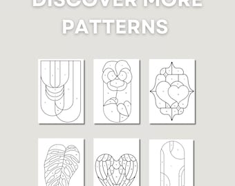 Boho Stained Glass Pattern Bundle: Suncatcher Designs (Digital Download)