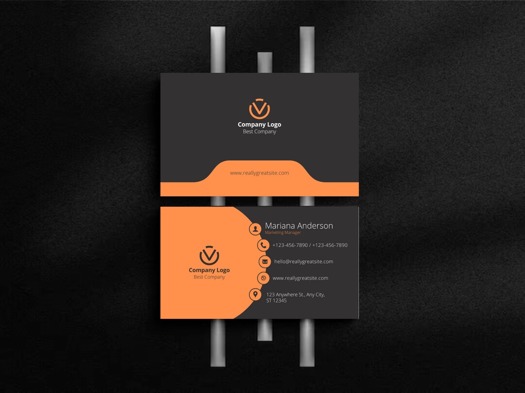 Editable Business Card DIY Business Card Business Card Template