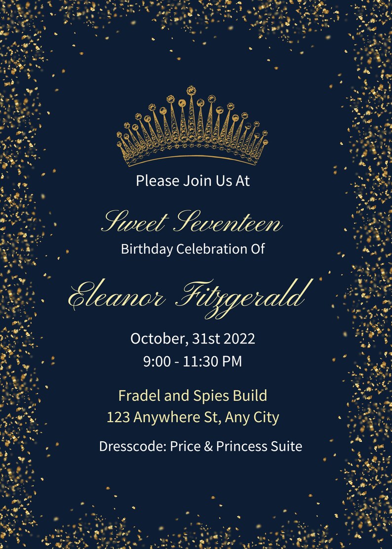 Editable Birthday Invitation Printable Birthday Party Invite Editable