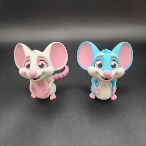 Articulated Mouse | 3D Printed | Cute | Adorable | Kids Toy | Gift | Fidget Sensory | Flexible | Pet | Animals | Wildlife | Rodent | Rat