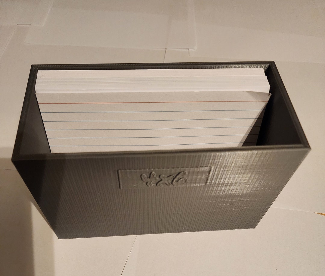 4x6 Index Card Holder Holder Index Lightweight Storage Shelf Desk 3D