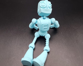 Robot articulado / Fokobot / Máquina / Fidget / Impreso en 3D / Lindo / Impreso en 3D / Juguete de escritorio / Flexible / Sensorial / Detallado / Regalo / Niños