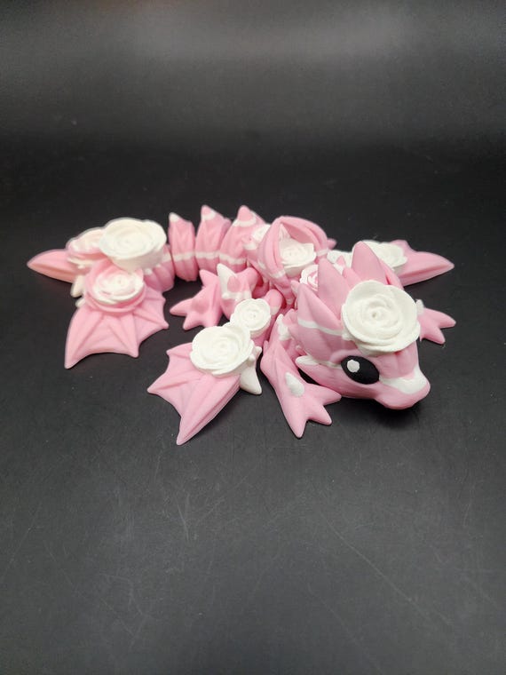 Baby Rose Dragon | Articulated | Fidget | Animals | Cute