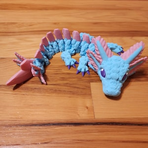 Bebé dragón axolotl / articulado / impreso en 3D / salamandra / inquietante / lindo regalo / flexible / sensorial / mascota / divertido / niños / animales míticos