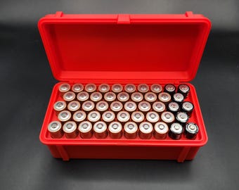 Rugged AA/AAA Battery Holder | Battery Box | Battery Organizer | Battery Storage | Battery Case | 3D Printed | 3D Printing | 9V | Home