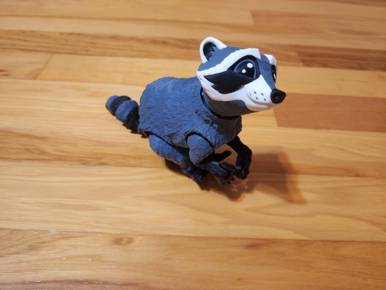 Adorable Articulated Raccoon | Cute | 3D Printed | Critter | Fidget ...