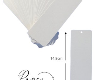 Watercolour Paper Bookmark, Plain Watercolour Bookmark, DIY Bookmark, Watercolour Paper, Pre-cut Bookmarks, Craft Supplies, Paper Bookmark