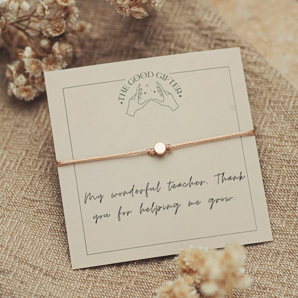 Pulseira de Professor com Pingente Dourado: Presente Sentimental de Agradecimento