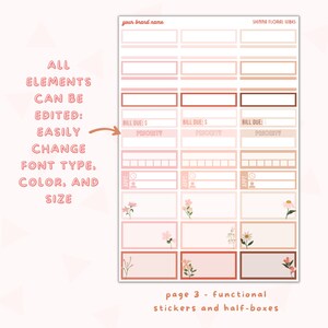 Canva Planner Sticker Template | Digital Planner Stickers Template ...