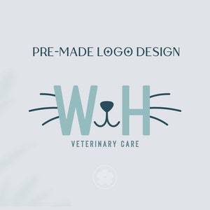 Elegant Pet Care Logo · Veterinary Logo, Dog Logo, Cat Logo · Semi-Custom Creative Logo Design Service