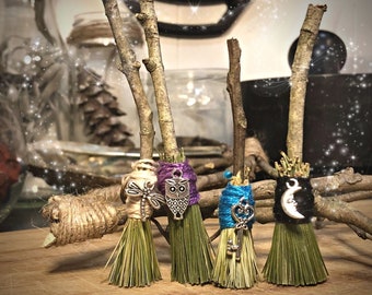 Mini Free Standing Witches Ritual Besom Broom