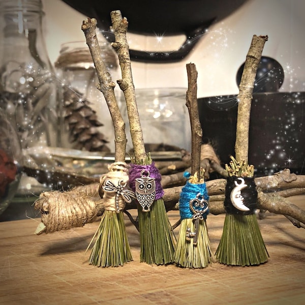 Mini Free Standing Witches Ritual Besom Broom