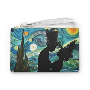 Starry Night Witchy Love Clutch Bag