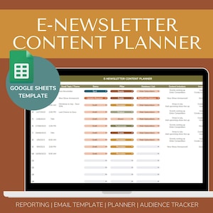 E-Newsletter Content Planner | eDM Planner | Email Marketing | E-Newsletter Calendar | eDM Content Planner
