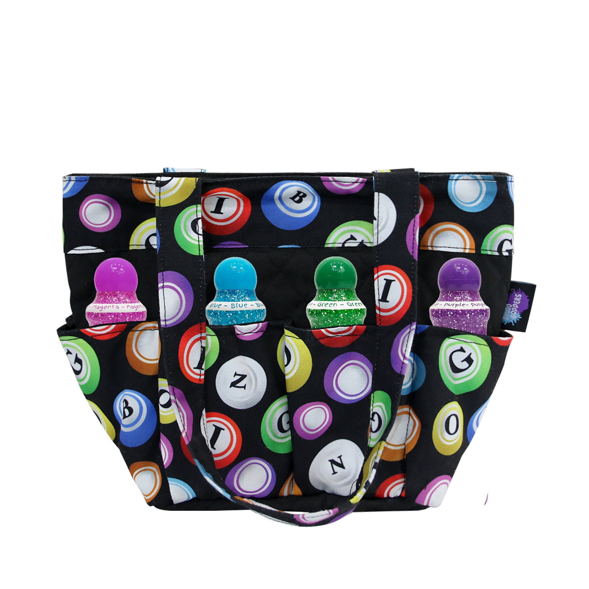 Bingo Accessory Set 8 Dauber Bingo Bag Foldable Pull Tab Etsy