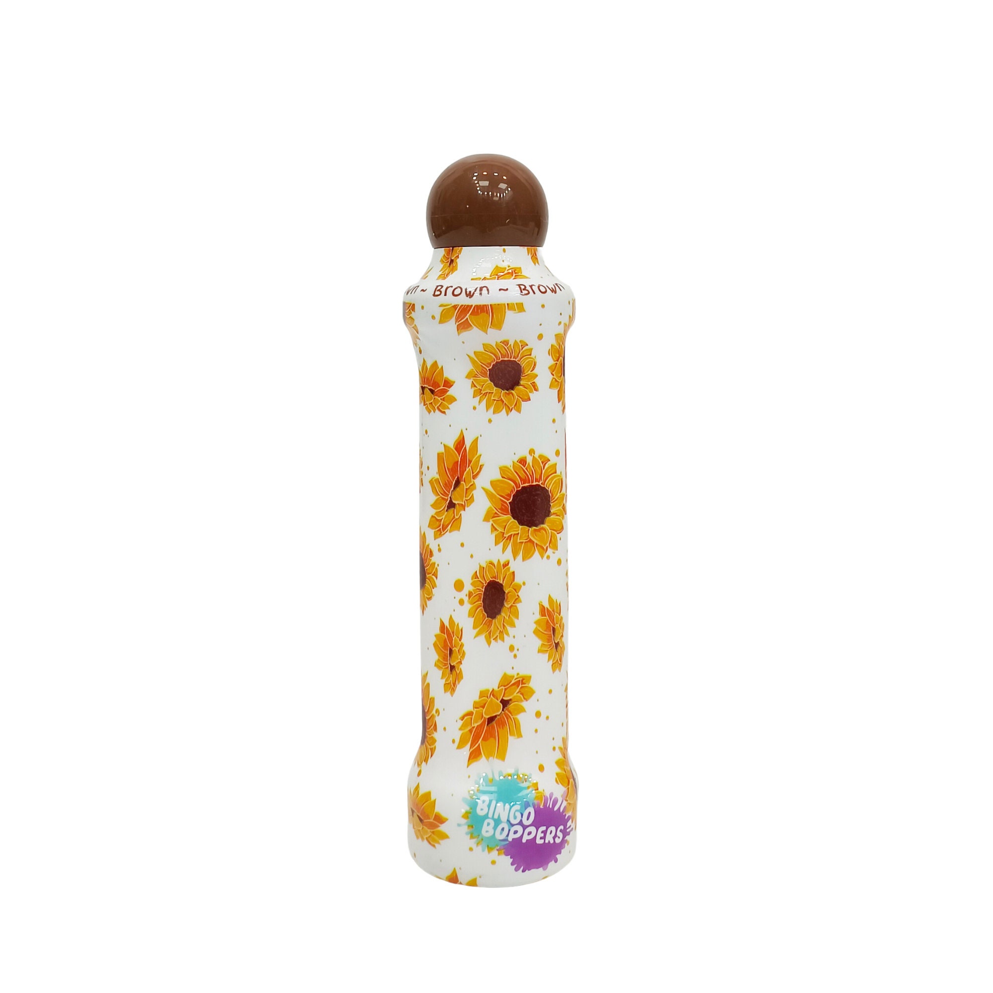 4oz Bingo Dauber, Brown Sunflower Design, Dot Markers 