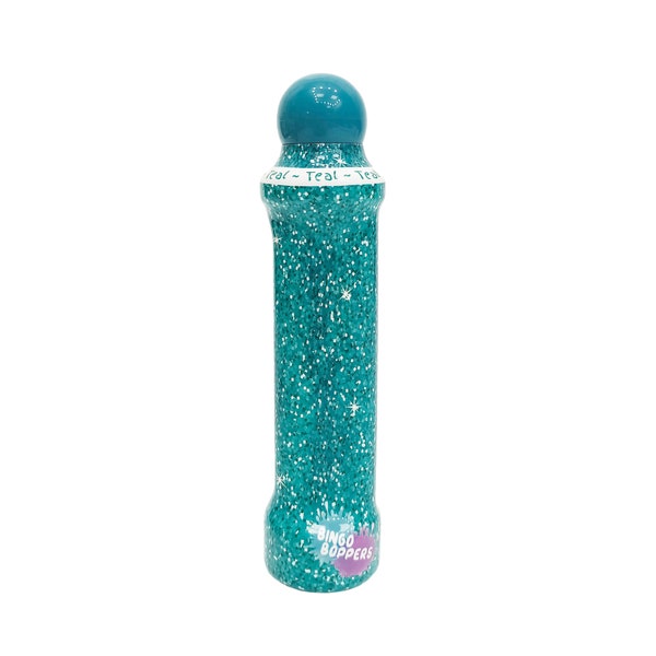 4oz Bingo Dauber, Teal Confetti Design, Dot Markers (plastic wrapped, not sparkly or glittery)