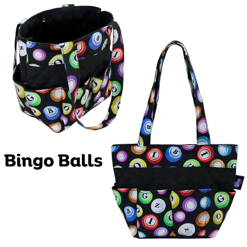 Bingo Bag 8 Dauber Pockets for Holding Dabbers and Supplies for Bingo
