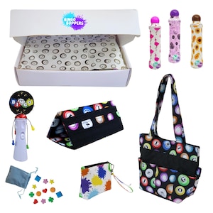Ultimate Bingo Lovers Gift Box: Dauber Bag, Pull Tab Holder & Winner Spinner