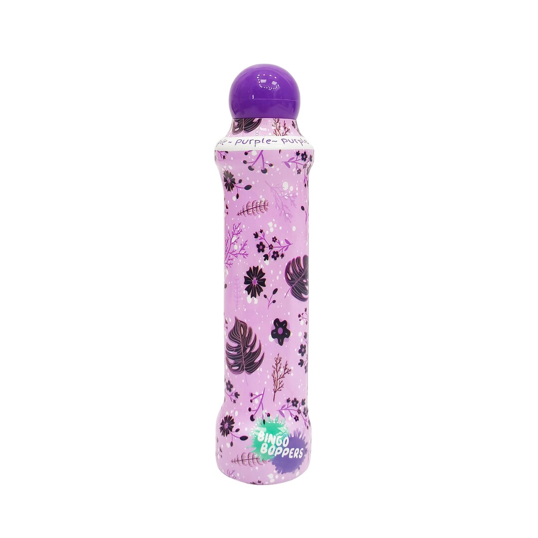 4oz Bingo Dauber, Purple Flowers & Leaves Design, Dot Markers Etsy