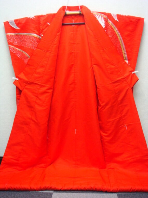 Japanese Uchikake WEdding Dress| Crane Kimono Dre… - image 3