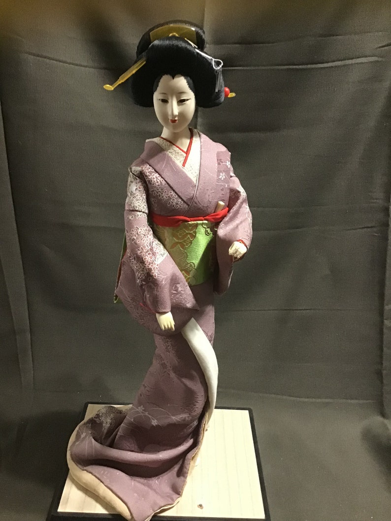 Japanese GEISHA Doll Vintage Kyoto Bijin Doll Gifts Doll Etsy