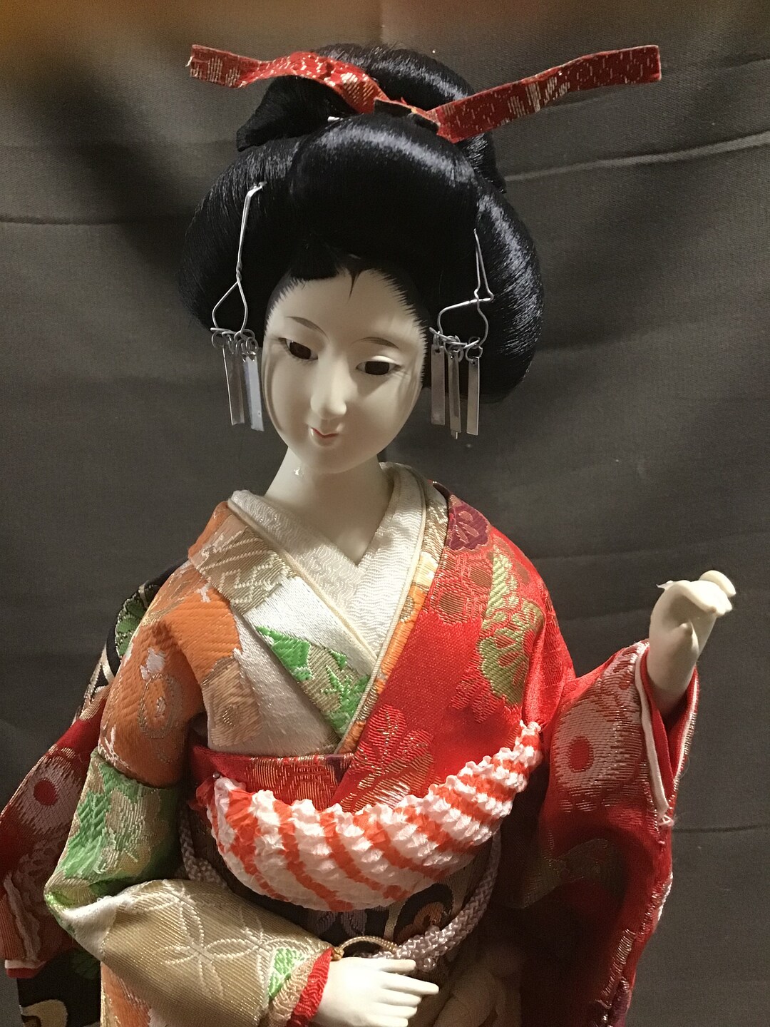 Japanese Collectible GEISHA DOLL Kyoto Doll Kimono Japanese Geisha Girl