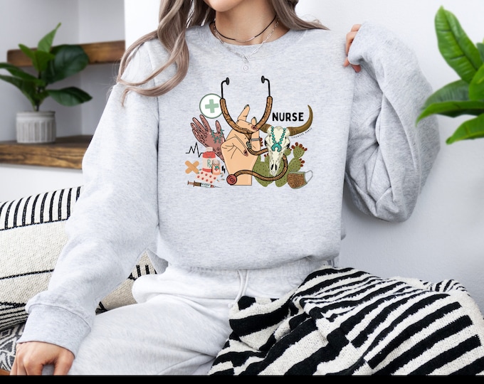 Punchy Western Nurse Sweatshirt