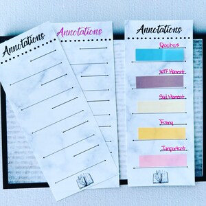 REFILLS for Book Annotation Kits Bookish Annotating Kits Stationery Book  Tabs Booktok Bookstagram Bookish Gifts -  Canada