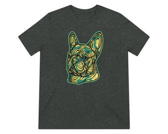 Frenchie Love #2 Unisex Tri-Blend T-Shirt