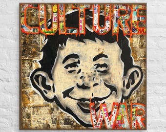 Culture - Mixed Media Graffiti Canvas Art Print - 36 x 36
