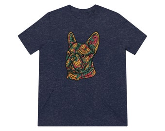 Frenchie Love #1 Unisex Tri-Blend T-Shirt