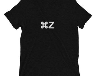 Apple Command Z Undo Tri-Blend Shortsleeve T-Shirt