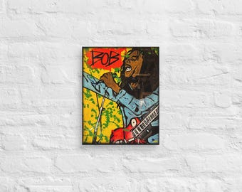 Marley - Mixed Media Graffiti Canvas Art Print