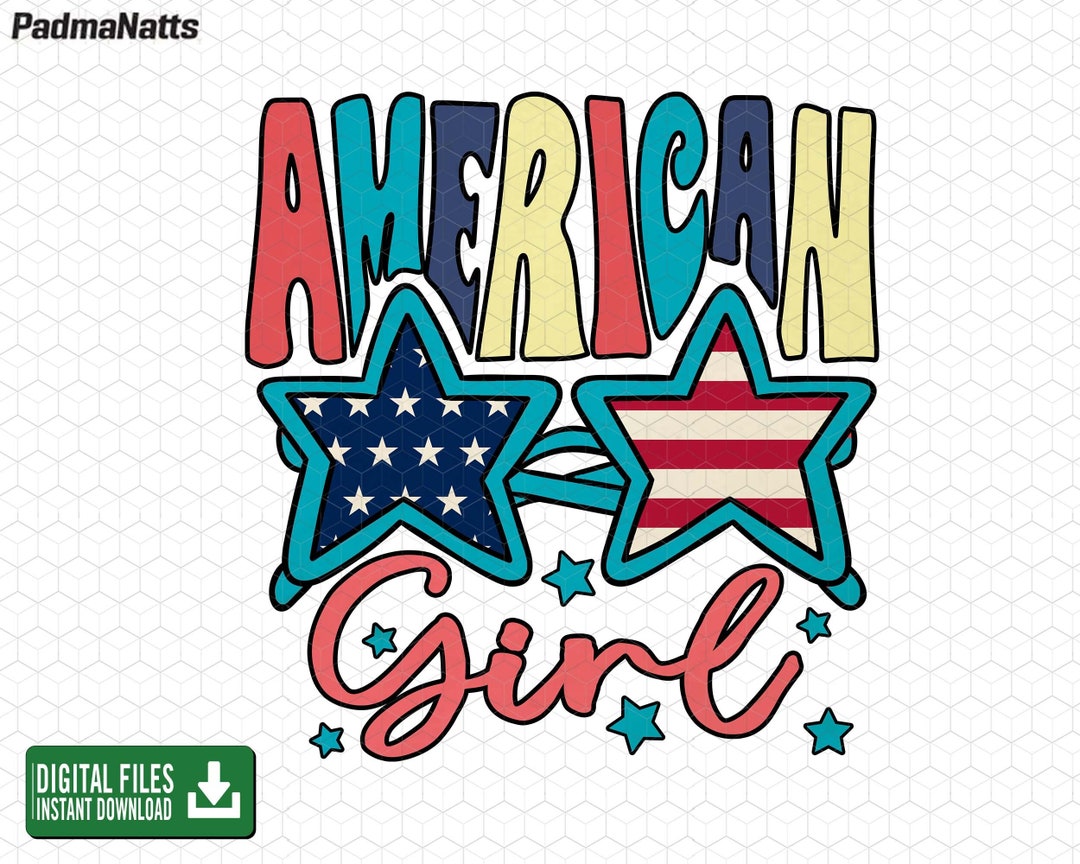American Girl Png, American 4th of July Png, Independence Day ...
