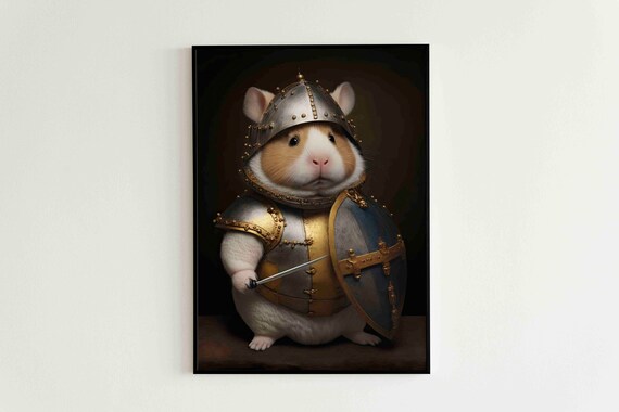 Hamster n7 Poster by Les Classics - Pixels