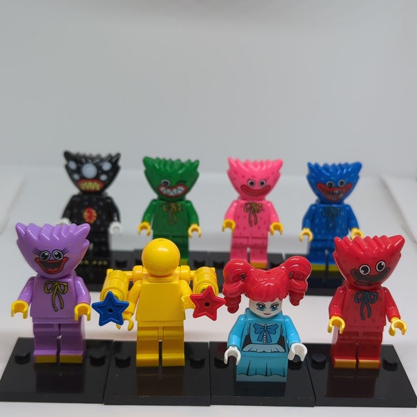 8 Minifigures! Poppy Playtime Building Block Toys Gift for Kids, Adults, Collectors Action Figures Horror Anime Video Game