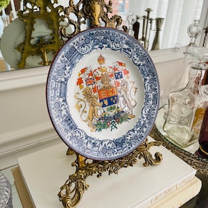 Antique/Vintage Dominion Of Canada Coat Of Arms Plate