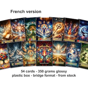 Eternal Flame Lenormand - 350 grams glossy - bridge format - French version