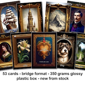 Ornate Lenormand - 350 gramów błyszczący - format mostkowy